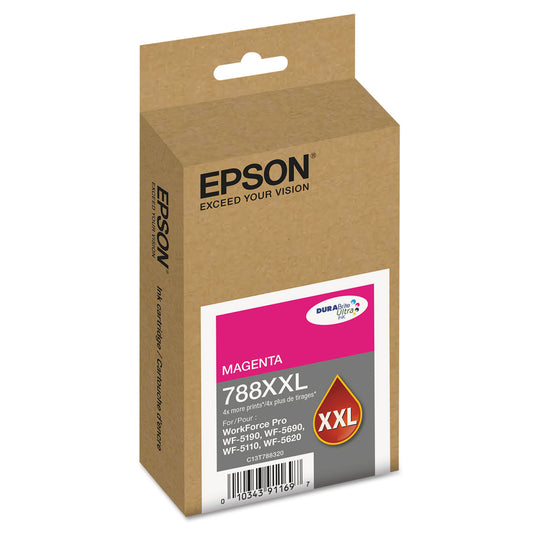 Epson T788XXL320 (788XXL) DURABrite Ultra XL PRO High-Yield Ink, Magenta