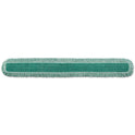 Rubbermaid HYGEN Dust Mop Heads With Fringe, Green, 60 in., Microfiber, Cut-End (Q460GRE)