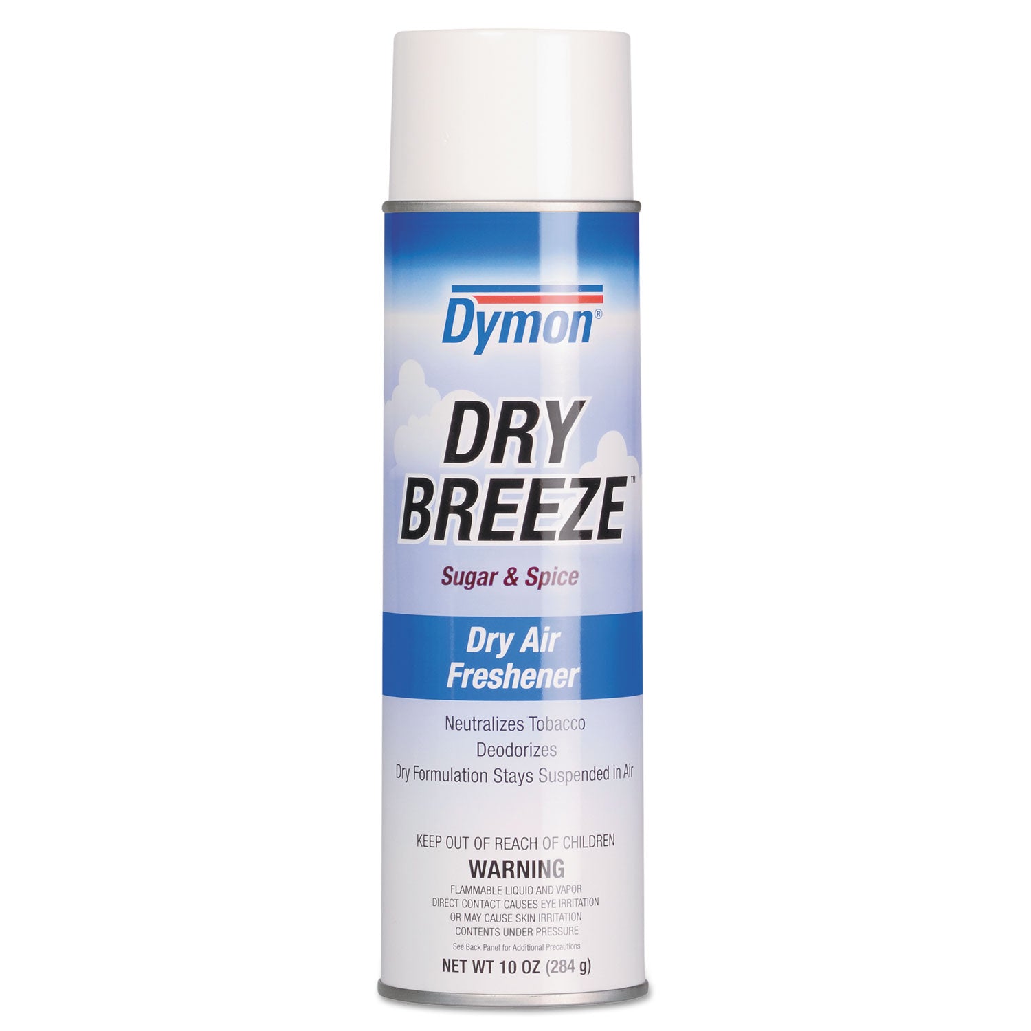 Dymon Dry Breeze Aerosol Air Freshener, Sugar and Spice, 10 oz Aerosol Spray, 12/Carton (70220)