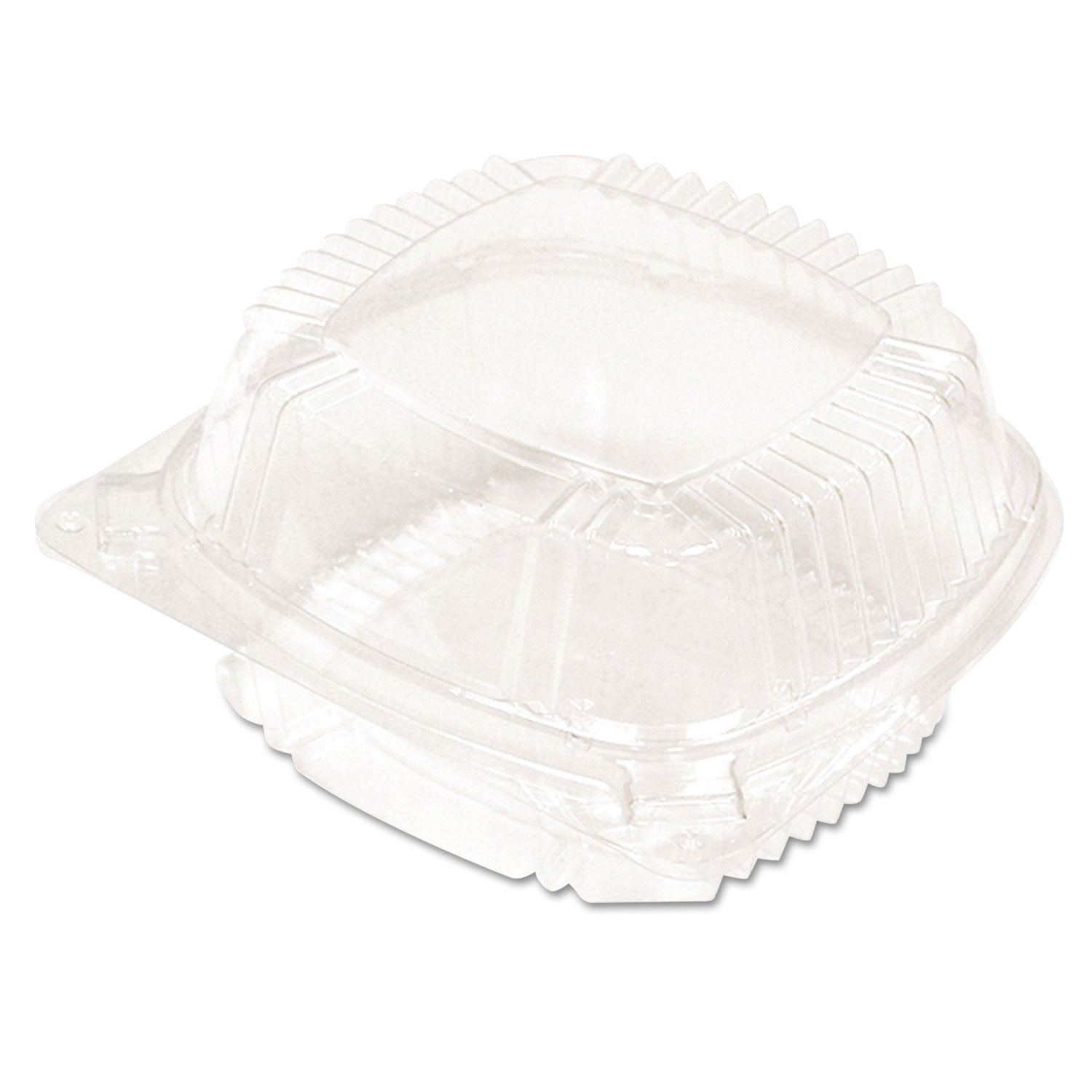 Pactiv ClearView SmartLock Hinged Lid Container, Hoagie Container, 11 oz, 5.25 x 5.25 x 2.5, Clear, Plastic, 375/Carton (YCI81050)