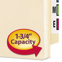 Smead Manila End Tab File Pockets, 1.75" Expansion, Letter Size, Manila, 25/Box (75114)