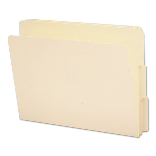 Smead End Tab File Folder, 1/3-Cut Tabs: Assorted, Letter Size, 0.75" Expansion, Manila, 100/Box (24130)