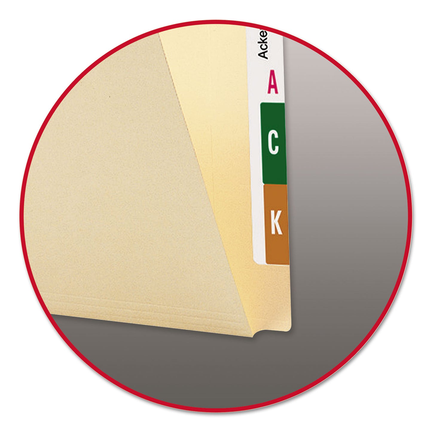 Smead Extended End Tab Manila Folders, Straight Tabs, Letter Size, 0.75" Expansion, Manila, 100/Box (24250)