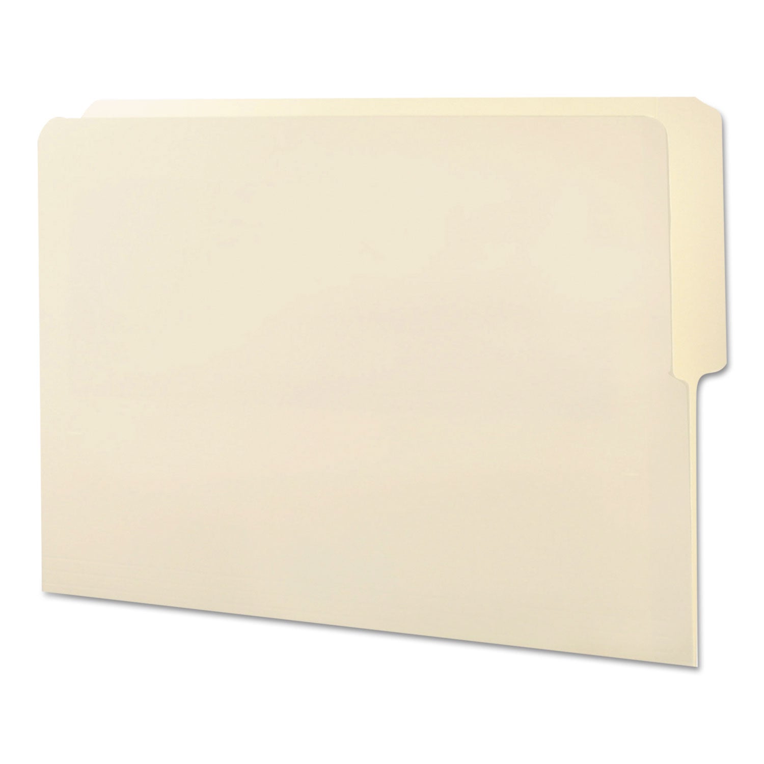 Smead Heavyweight Manila End Tab Folders, 9" High Front, 1/2-Cut Tabs: Top, Letter Size, 0.75" Expansion, Manila, 100/Box (24127)