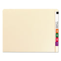 Smead Extended End Tab Manila Folders, Straight Tabs, Letter Size, 0.75" Expansion, Manila, 100/Box (24250)