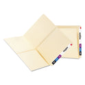 Smead Heavyweight Manila End Tab Pocket Folders, Interior Front/Back Panel Pockets, Straight Tabs, Letter Size, 11pt Manila, 25/Box (24117)
