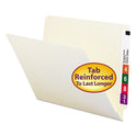 Smead Heavyweight Manila End Tab Folders, 9" High Front, Straight Tabs, Letter Size, 0.75" Expansion, Manila, 100/Box (24109)
