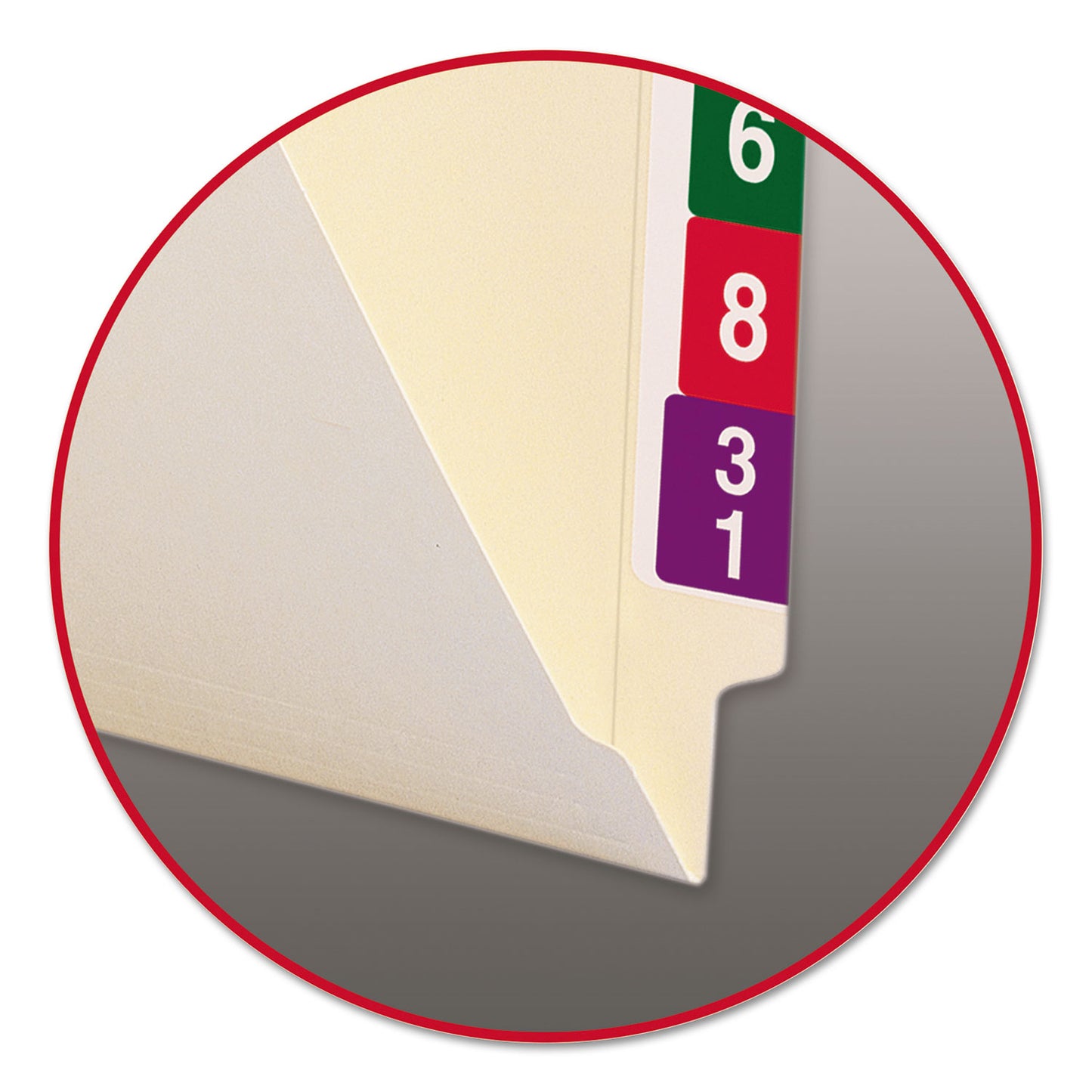 Smead 100% Recycled Manila End Tab Folders, Straight Tabs, Letter Size, 0.75" Expansion, Manila, 100/Box (24160)