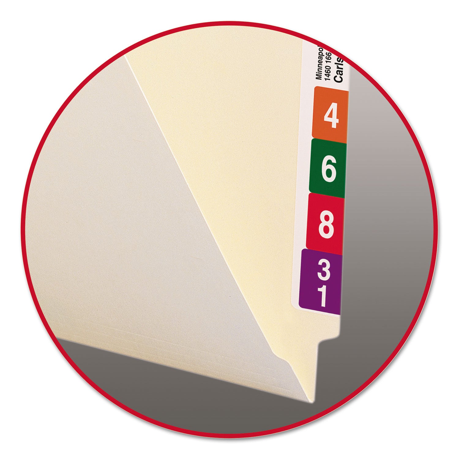 Smead Heavyweight Manila End Tab Folders, 9.5" High Front, Straight 1-Ply Tabs, Letter Size, 0.75" Expansion, Manila, 100/Box (24100)