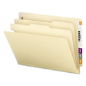 Smead Manila End Tab Classification Folders, 2" Expansion, 2 Dividers, 6 Fasteners, Letter Size, Manila Exterior, 10/Box (26835)