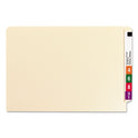 Smead Heavyweight Manila End Tab Folders, 9.5" High Front, Reinforced Straight Tabs, Legal Size, 0.75" Expansion, Manila, 100/Box (27110)