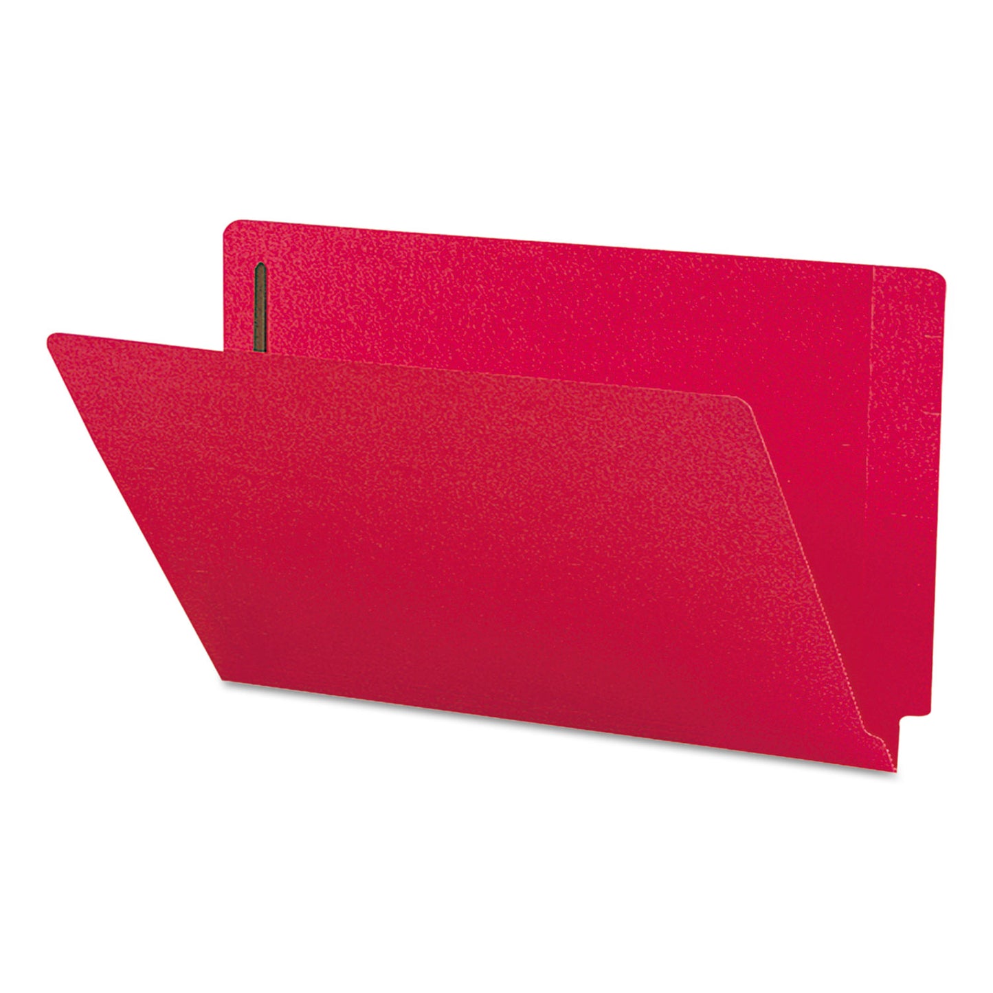 Smead Heavyweight Colored End Tab Fastener Folders, 0.75" Expansion, 2 Fasteners, Legal Size, Red Exterior, 50/Box (28740)