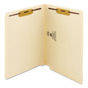 Smead End Tab Fastener Folders with Reinforced Straight Tabs, 11-pt Manila, 2 Fasteners, Letter Size, Manila Exterior, 50/Box (34115)