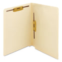 Smead End Tab Fastener Folders with Reinforced Straight Tabs, 11-pt Manila, 2 Fasteners: Top/Side, Letter Size, Manila, 50/Box (34120)
