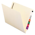 Smead End Tab Fastener Folders with Reinforced Straight Tabs, 14-pt Manila, 2 Fasteners, Letter Size, Manila Exterior, 50/Box (34215)