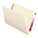 Smead End Tab Fastener Folders with Reinforced Straight Tabs, 11-pt Manila, 1 Fastener, Legal Size, Manila Exterior, 50/Box (37110)
