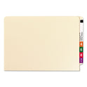 Smead End Tab W-Fold Fastener Folders with Reinforced Tabs, 1.5" Expansion, 2 Fasteners, Letter Size, Manila, 50/Box (34276)