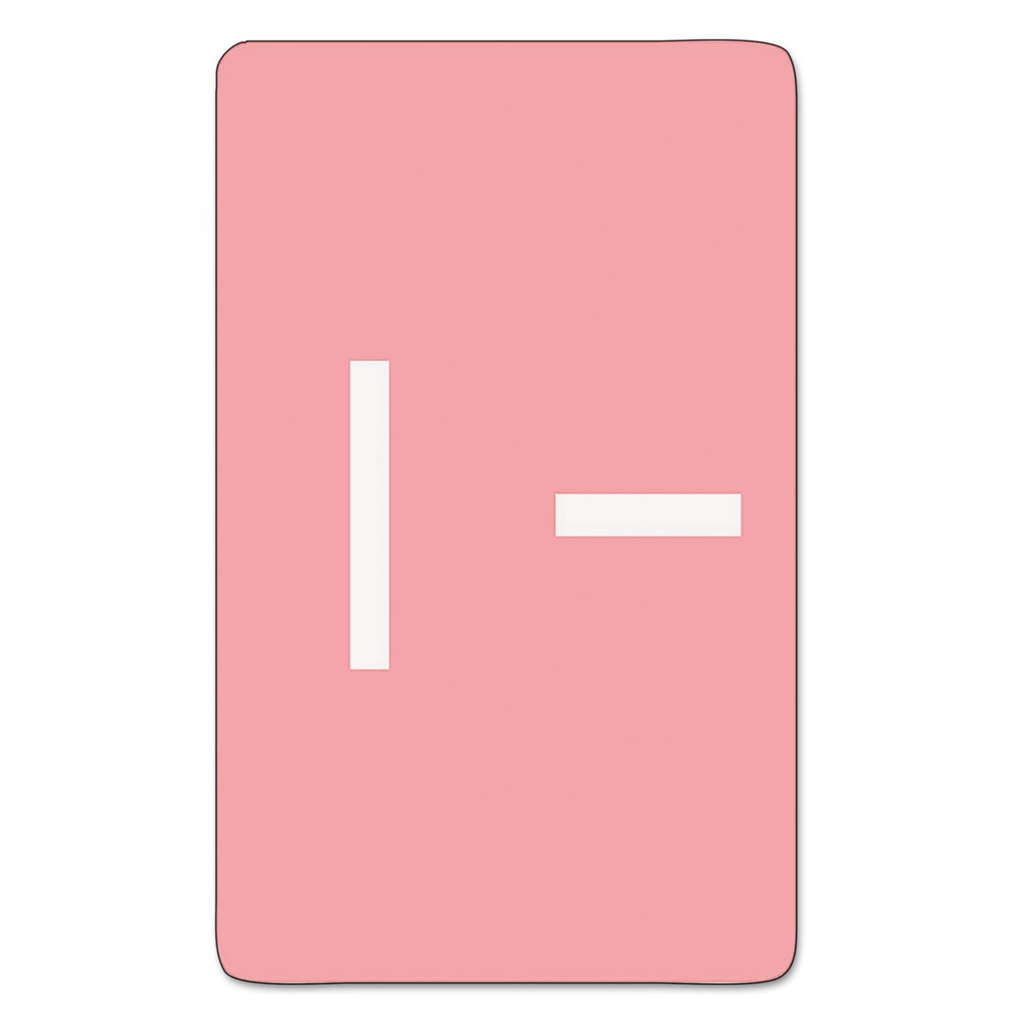 Smead AlphaZ Color-Coded Second Letter Alphabetical Labels, I, 1 x 1.63, Pink, 10/Sheet, 10 Sheets/Pack (67179)