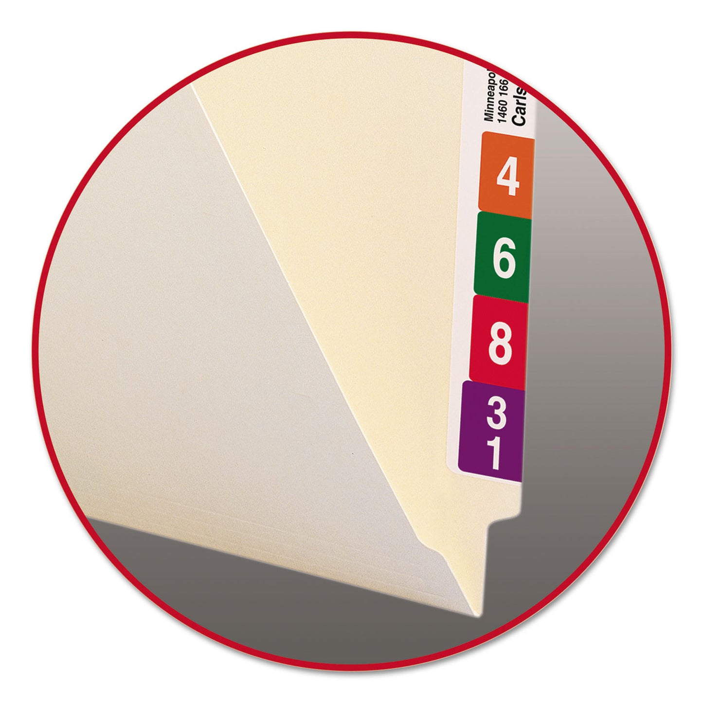 Smead Heavyweight Manila End Tab Folders, 9.5" High Front, Straight Tabs, Legal Size, 0.75" Expansion, Manila, 100/Box (27100)