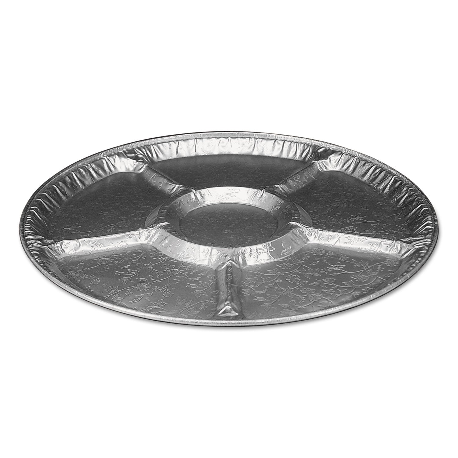 HFA Aluminum Lazy Susan, 6 Compartments, 18" Diameter x 0.94"h, 25/Carton (4018100)