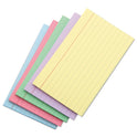 Universal Index Cards, Ruled, 5 x 8, Assorted, 100/Pack (47256)