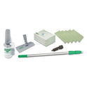 Unger SpeedClean Window Cleaning Kit, 72" to 80", Extension Pole With 8" Pad Holder, Silver/Green (CK053)