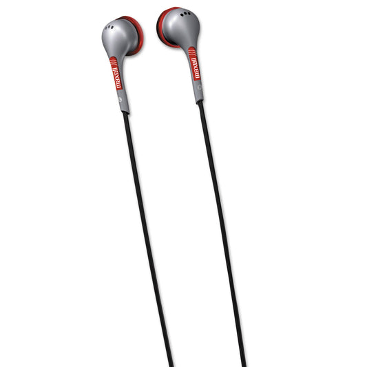 Maxell EB125 Digital Stereo Binaural Ear Buds for Portable Music Players, Silver (190568)