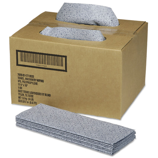 AbilityOne 7920011773633, SKILCRAFT, ScrubWipes Preparation Wipers, 11.5 x 16.5, Blue, 150/Box