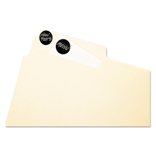 Avery Handwrite Only Self-Adhesive Removable Round Color-Coding Labels, 0.75" dia, Black, 28/Sheet, 36 Sheets/Pack, (5459) (05459)