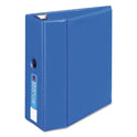 Avery Heavy-Duty Non-View Binder with DuraHinge, Locking One Touch EZD Rings and Thumb Notch, 3 Rings, 5" Capacity, 11 x 8.5, Blue (79886)