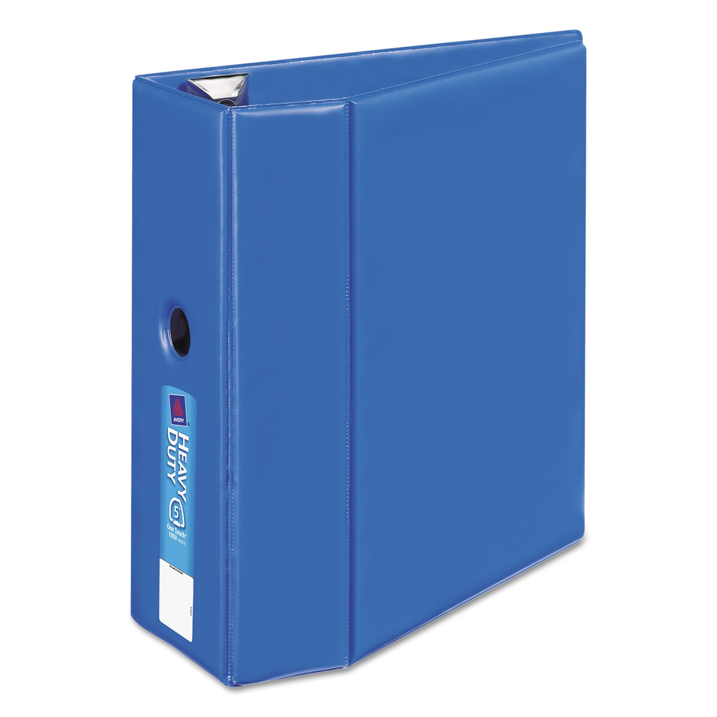 Avery Heavy-Duty Non-View Binder with DuraHinge, Locking One Touch EZD Rings and Thumb Notch, 3 Rings, 5" Capacity, 11 x 8.5, Blue (79886)