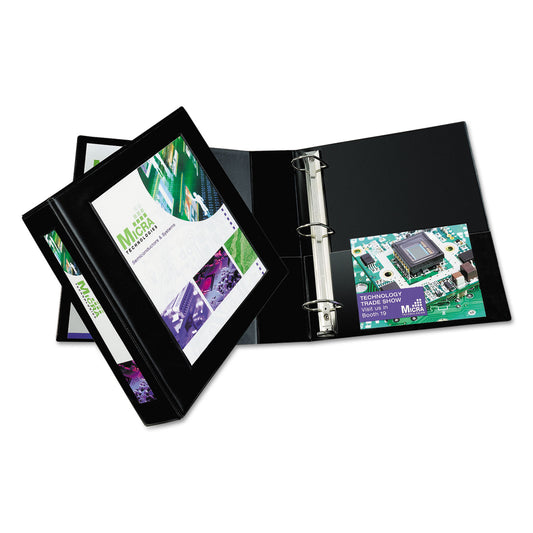 Avery Framed View Heavy-Duty Binders, 3 Rings, 2" Capacity, 11 x 8.5, Black (68032)