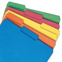 Smead Interior File Folders, 1/3-Cut Tabs: Assorted, Letter Size, 0.75" Expansion, Assorted Colors, 100/Box (10229)