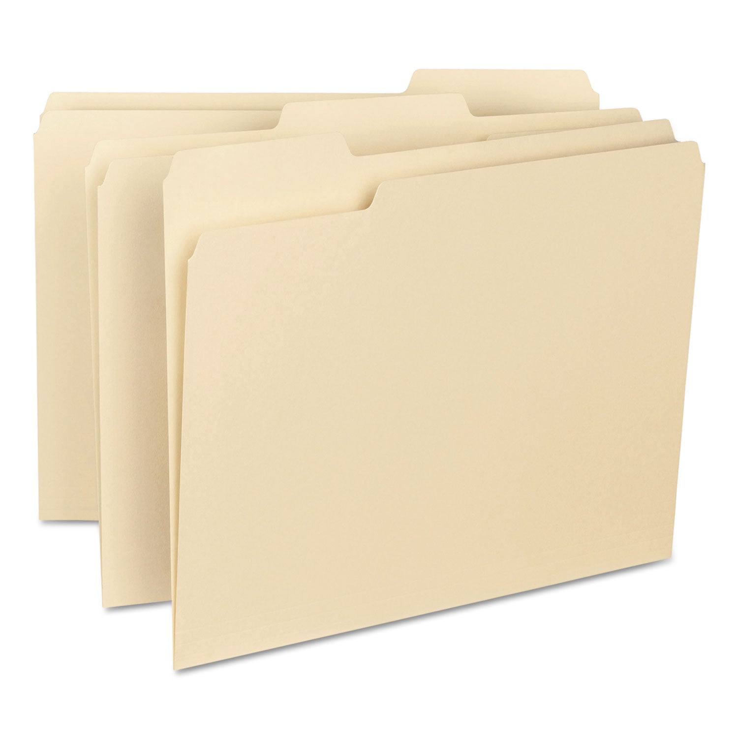 Smead Interior File Folders, 1/3-Cut Tabs: Assorted, Letter Size, 0.75" Expansion, Manila, 100/Box (10230)