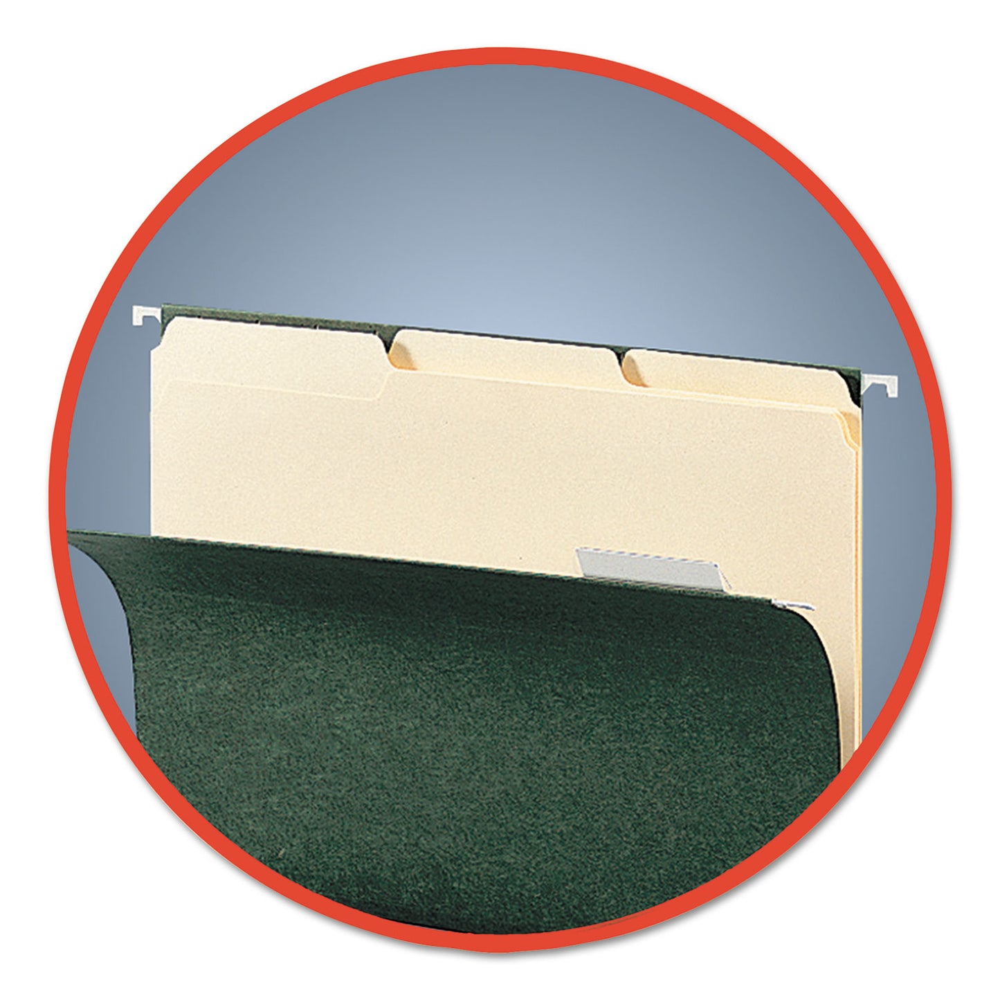 Smead Interior File Folders, 1/3-Cut Tabs: Assorted, Letter Size, 0.75" Expansion, Manila, 100/Box (10230)