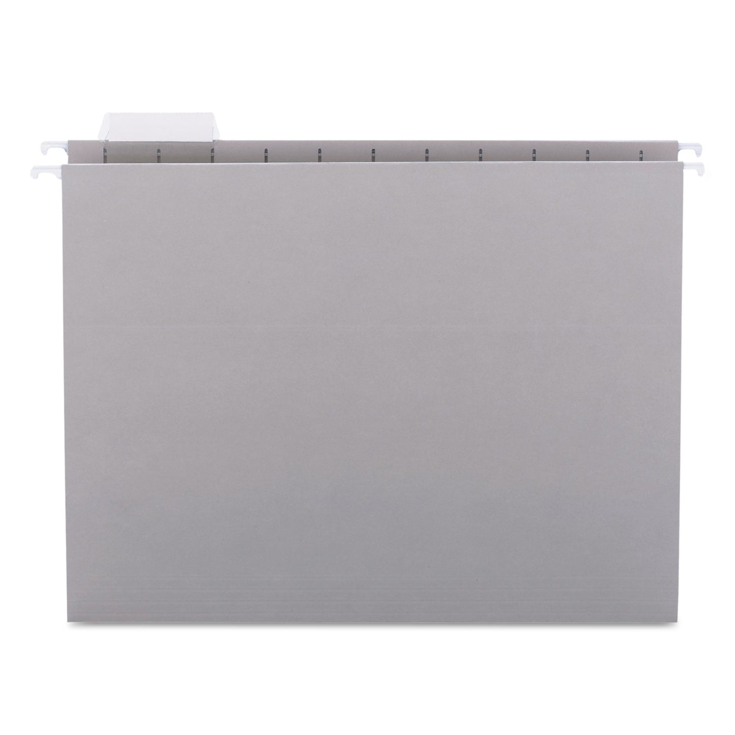 Smead Colored Hanging File Folders with 1/5 Cut Tabs, Letter Size, 1/5-Cut Tabs, Gray, 25/Box (64063)