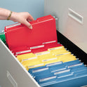 Smead Interior File Folders, 1/3-Cut Tabs: Assorted, Letter Size, 0.75" Expansion, Blue, 100/Box (10239)