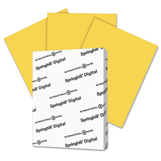 Springhill Digital Vellum Bristol Color Cover, 67 lb Bristol Weight, 8.5 x 11, Goldenrod, 250/Pack (086008)