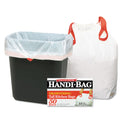 Handi-Bag Drawstring Kitchen Bags, 13 gal, 24" x 27.38", White, 50/Box (HAB6DK50)