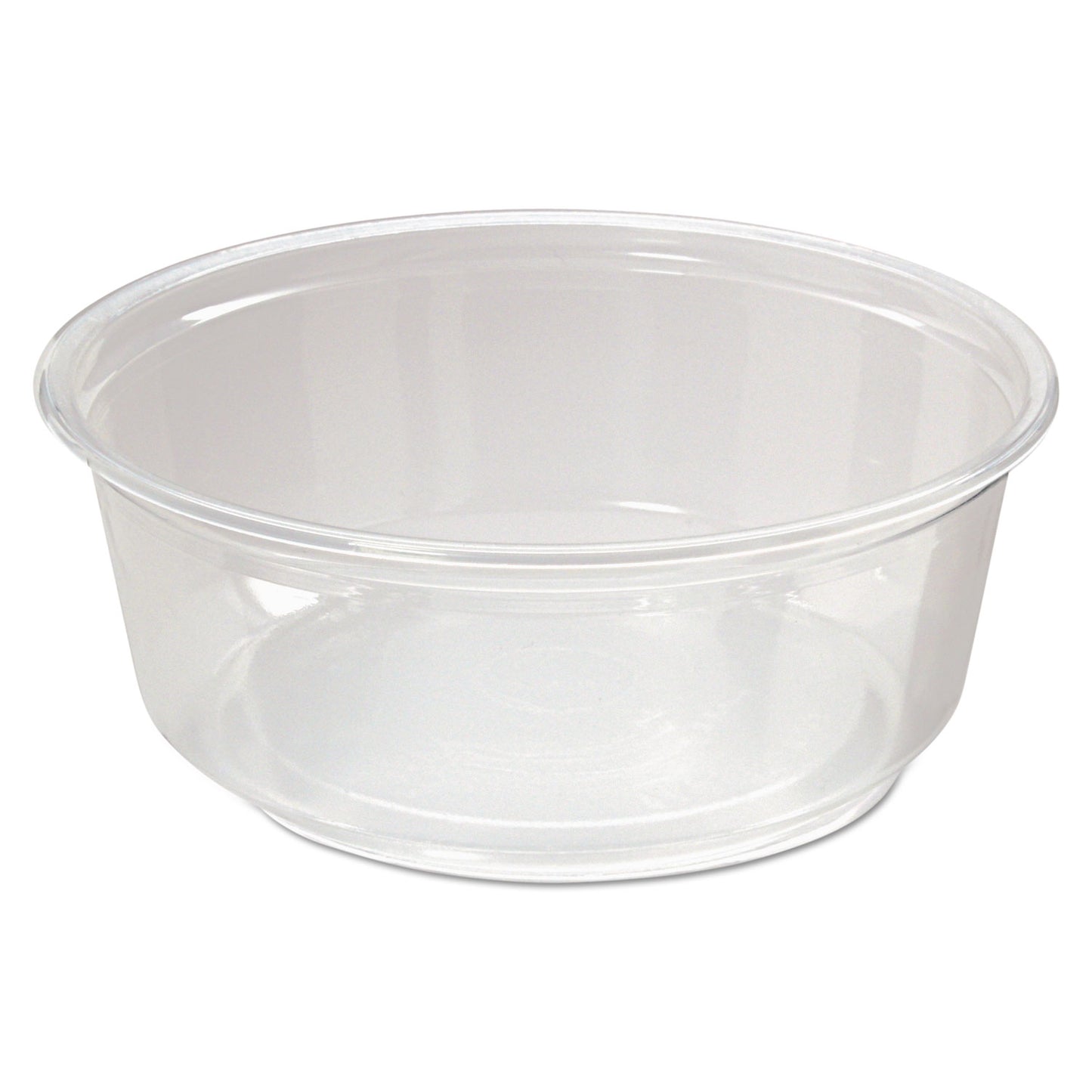 Fabri-Kal Microwavable Deli Containers, 8 oz, 4.6 Diameter x 1.8 h, Clear, Plastic, 500/Carton (PK8SC)