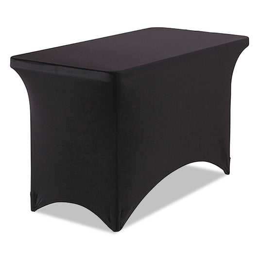 Iceberg iGear Fabric Table Cover, Polyester/Spandex, 24" x 48", Black (16511)