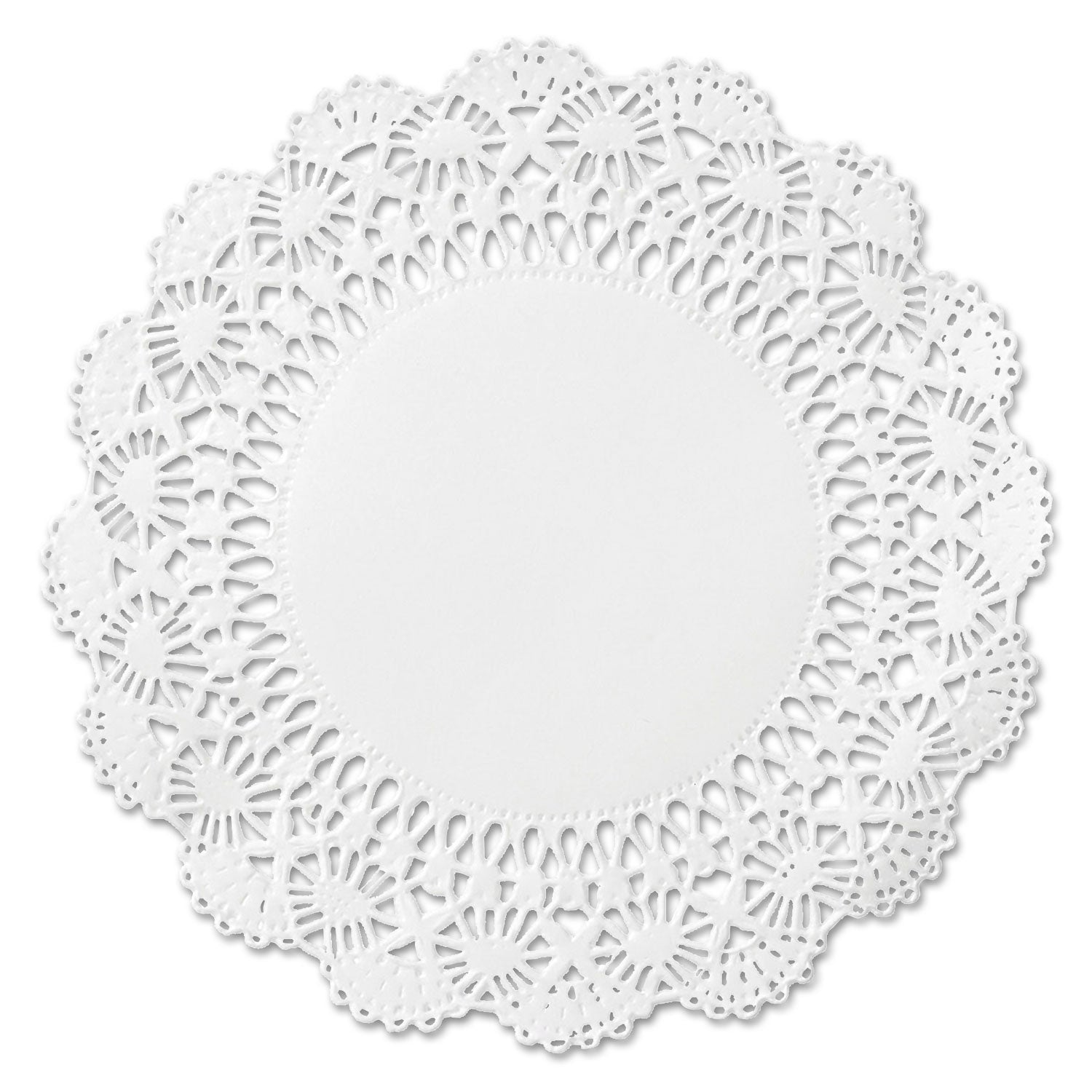 Hoffmaster Cambridge Lace Doilies, Round, 10", White, 1,000/Carton (500238)