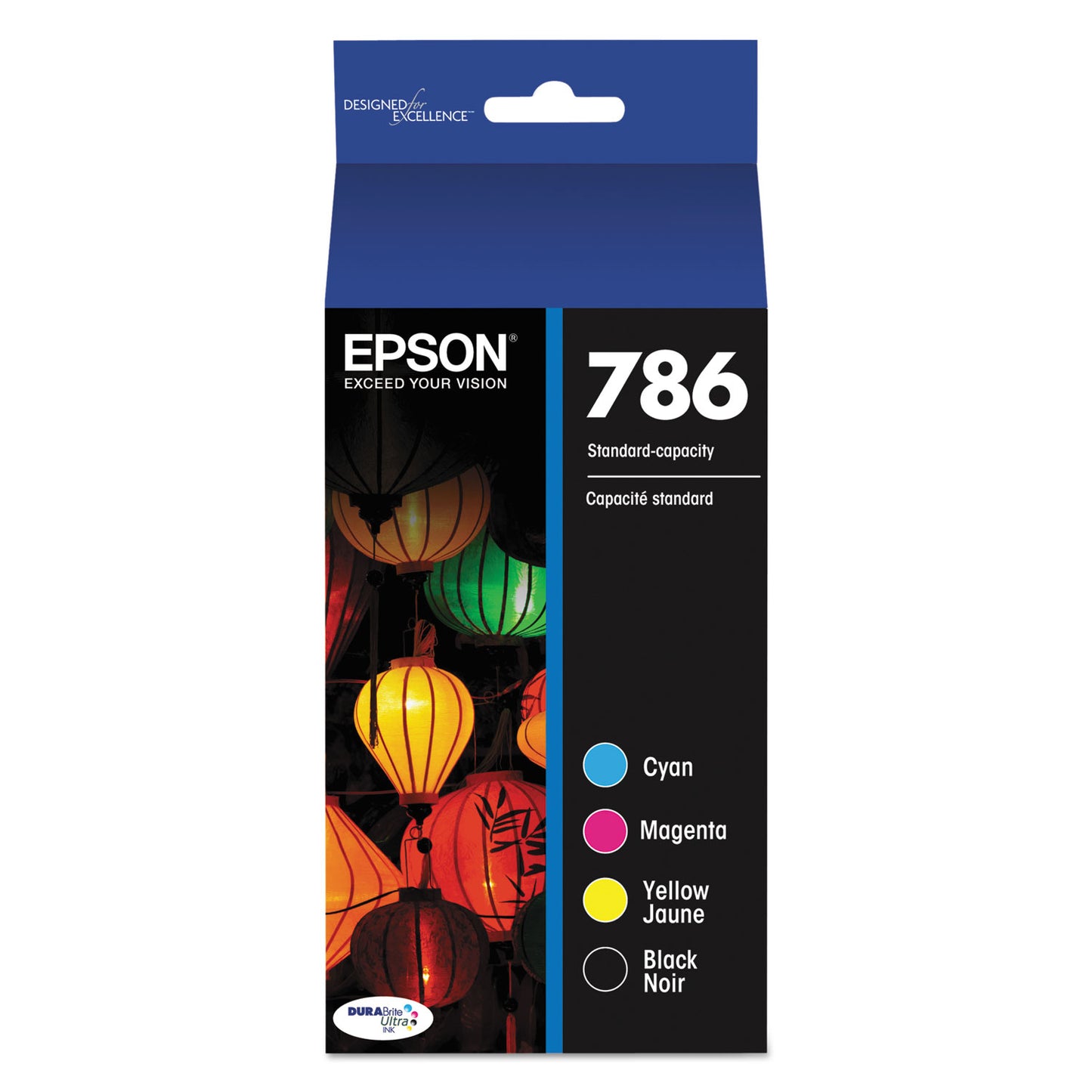Epson T786120-BCS (786) DURABrite Ultra Ink, Black/Cyan/Magenta/Yellow