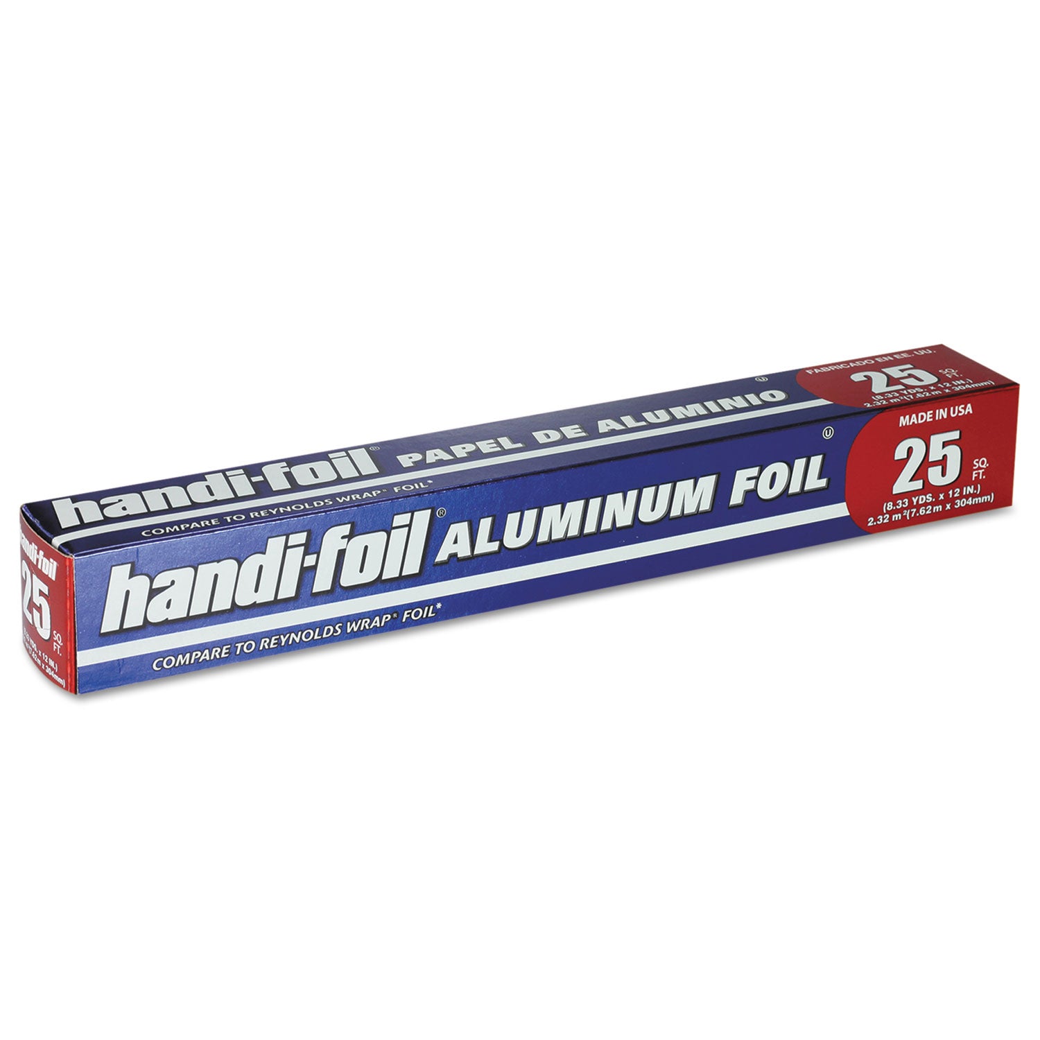 HFA Aluminum Foil Roll, 12" x 25 ft, 24 Rolls/Carton (1225CT)