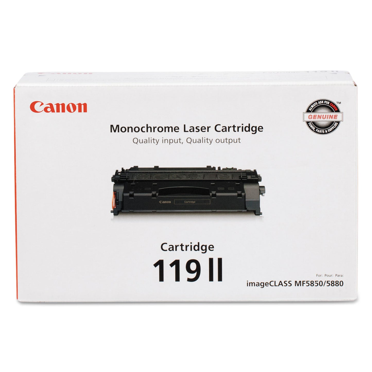 Canon 3480B001 (CRG-119 II) High-Yield Toner, 6,400 Page-Yield, Black