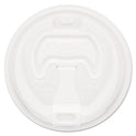 Dart Optima Reclosable Lid, Fits 12 oz to 24 oz Foam Cups, White, 100/Pack (16RCLPK)