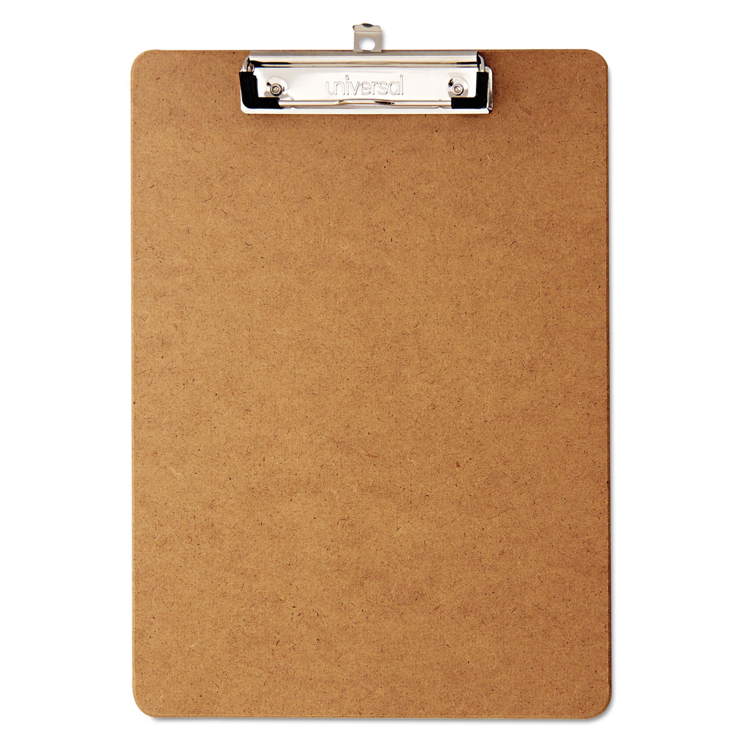 Universal Hardboard Clipboard with Low-Profile Clip, 0.5" Clip Capacity, Holds 8.5 x 11 Sheets, Brown, 6/Pack (05562)