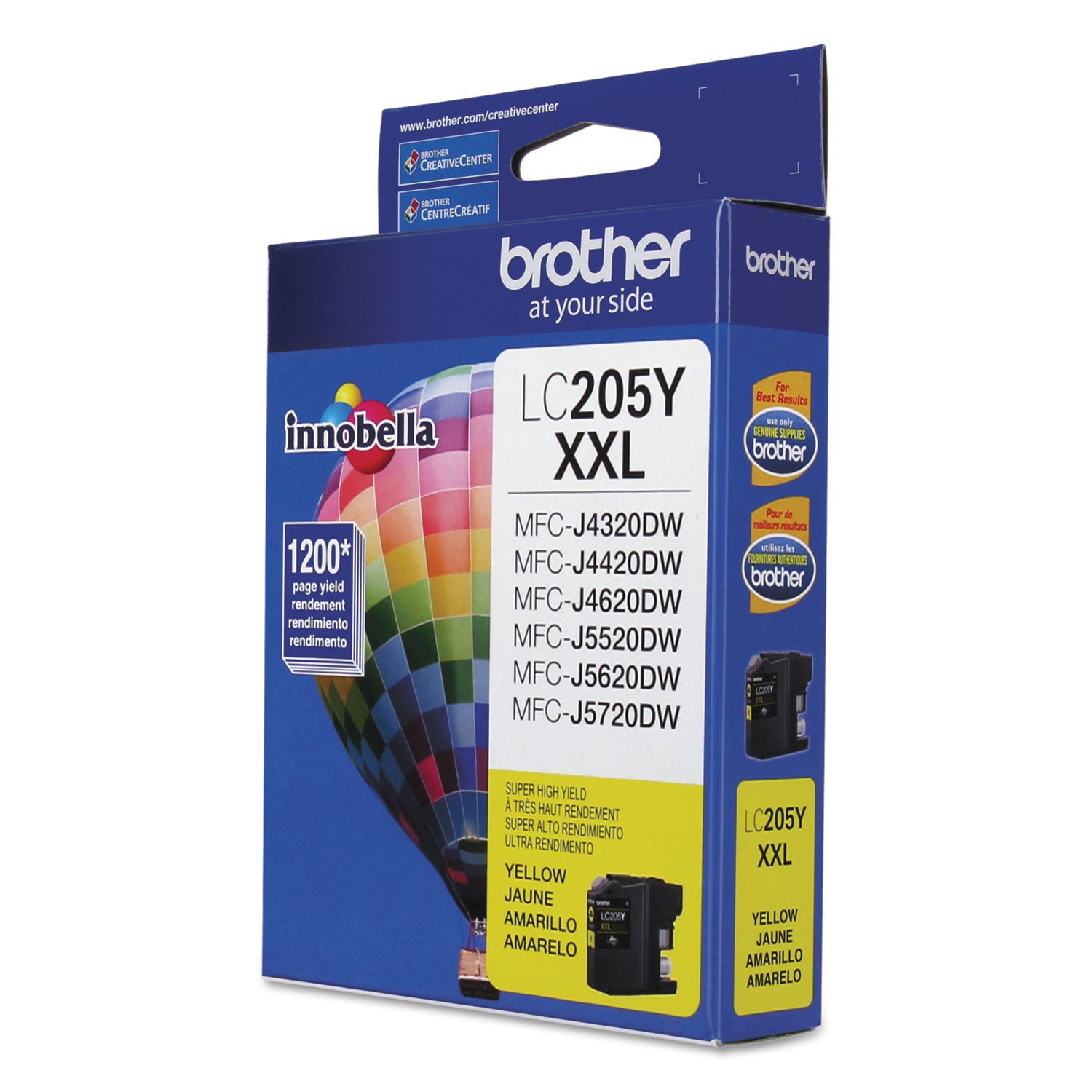 Brother LC205Y Innobella Super High-Yield Ink, 1,200 Page-Yield, Yellow