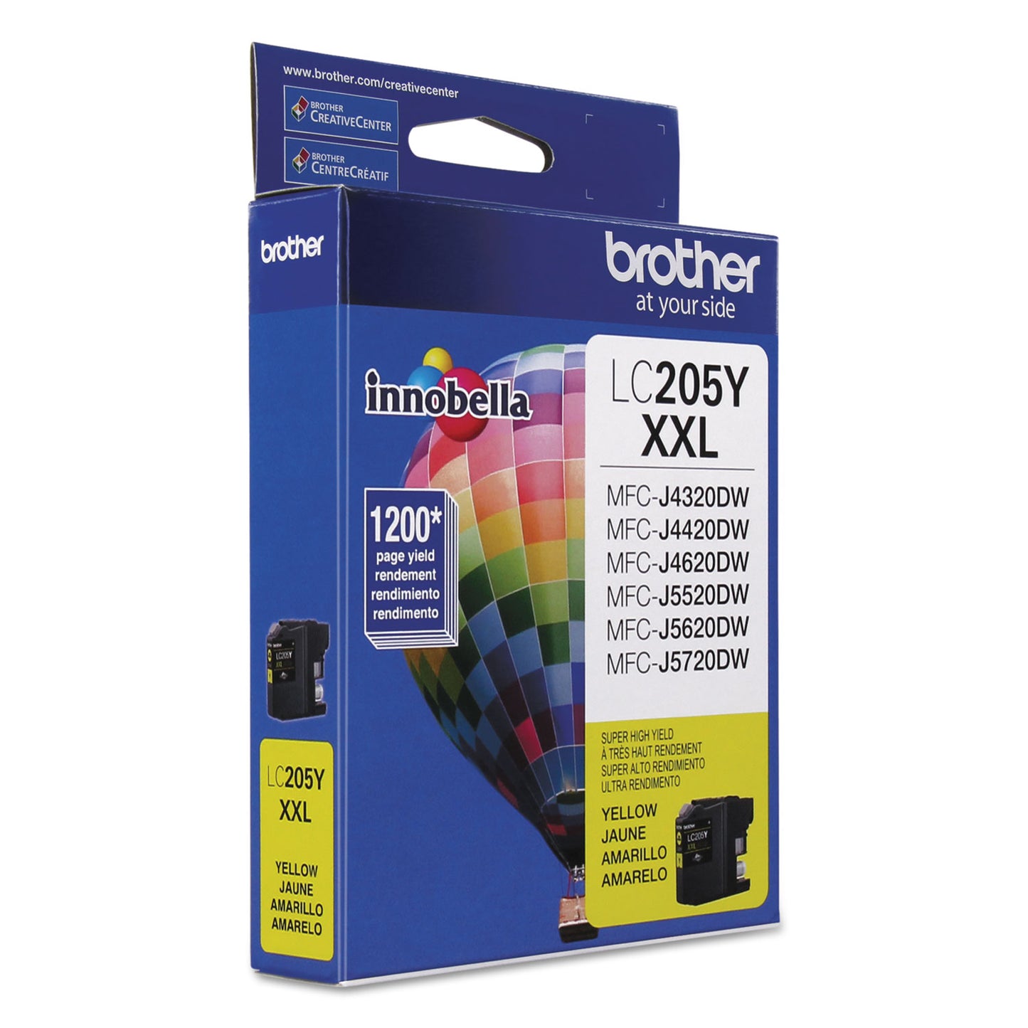 Brother LC205Y Innobella Super High-Yield Ink, 1,200 Page-Yield, Yellow