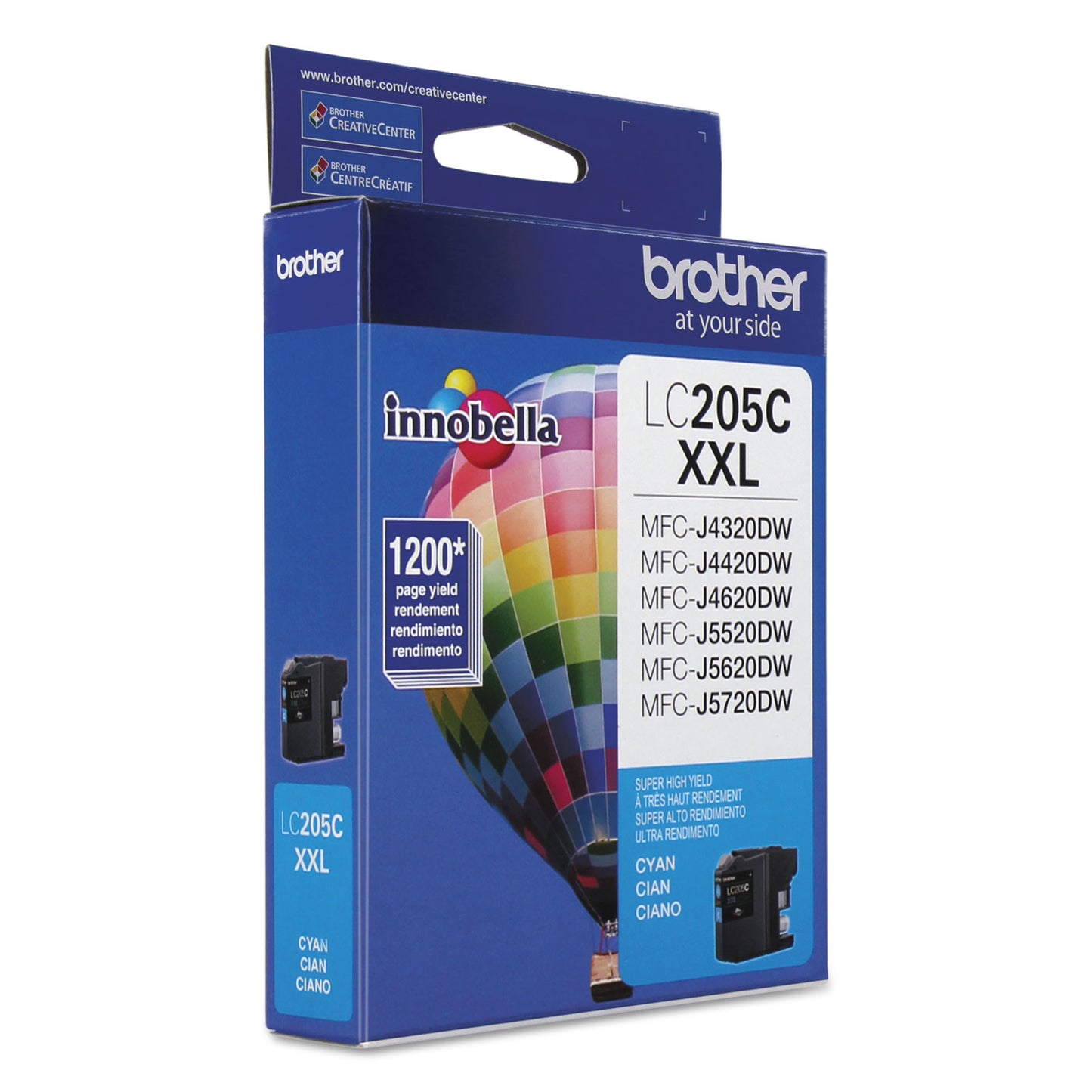 Brother LC205C Innobella Super High-Yield Ink, 1,200 Page-Yield, Cyan